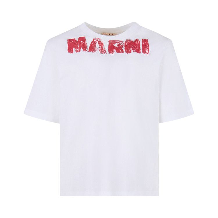 Marni Monolith Jersey T-Shirt 'Lily White'