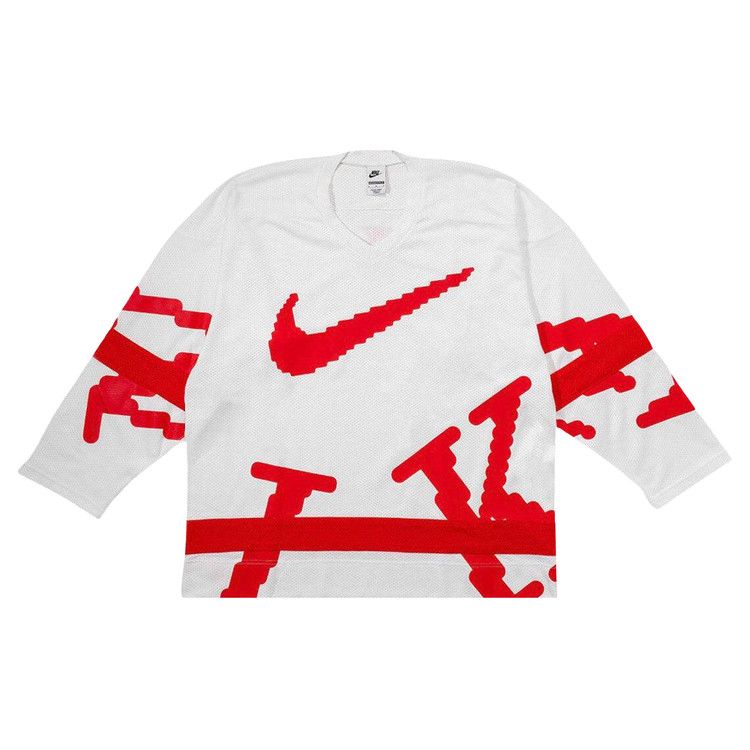 Nike Sportswear Club Hockey Jersey 'White/University Red/University Red'
