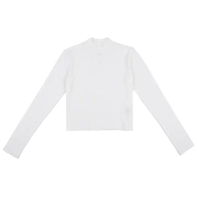 Nike NSW Chill Knit Long-Sleeve Mock-Neck Tee 'White'