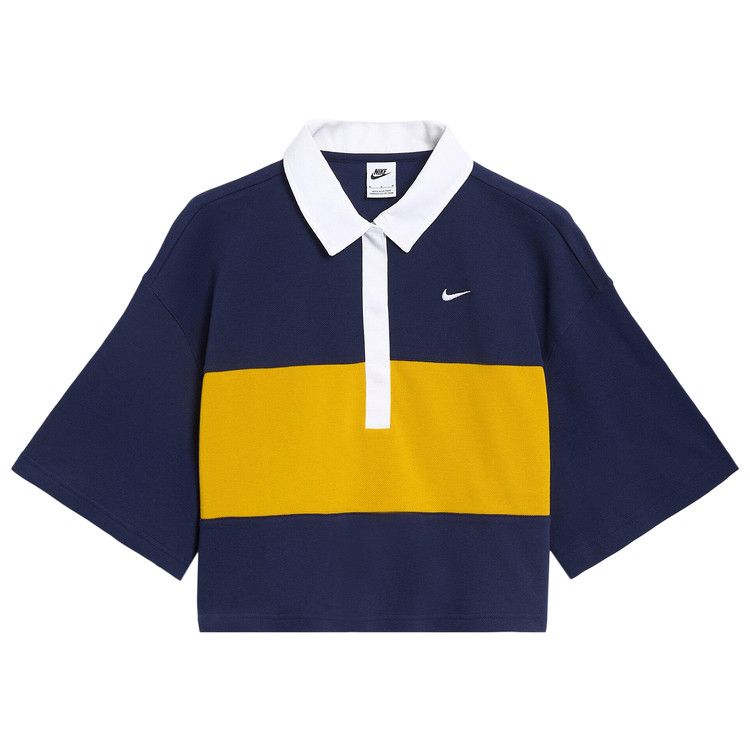 Nike Sportswear Oversized Polo Tee 'Blue'