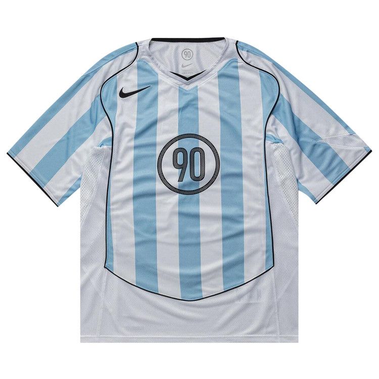 Nike T90 Dri-Fit Soccer Jersey 'Psychic Blue/White/Black/Black'