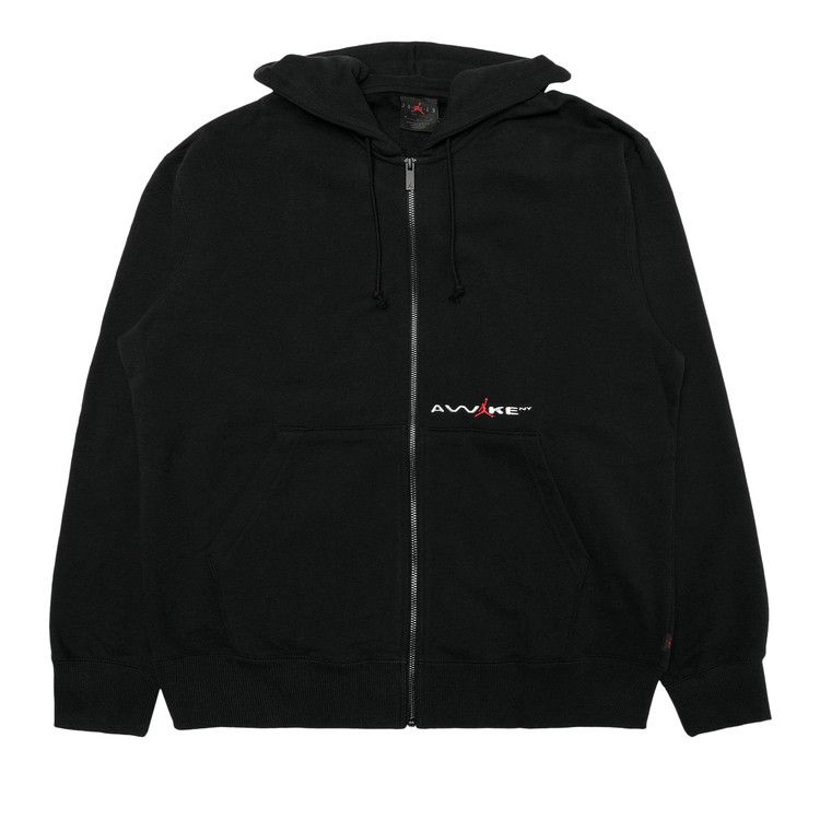 Air Jordan x Awake NY Full-Zip Fleece Hoodie 'Black/University Red'