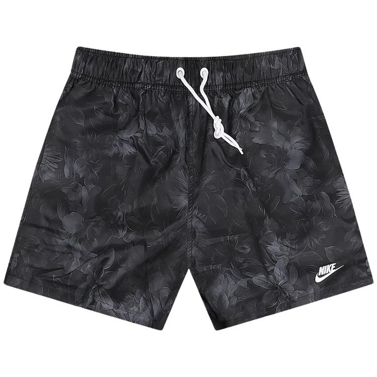 Nike Club Flow Shorts 'Black/White'