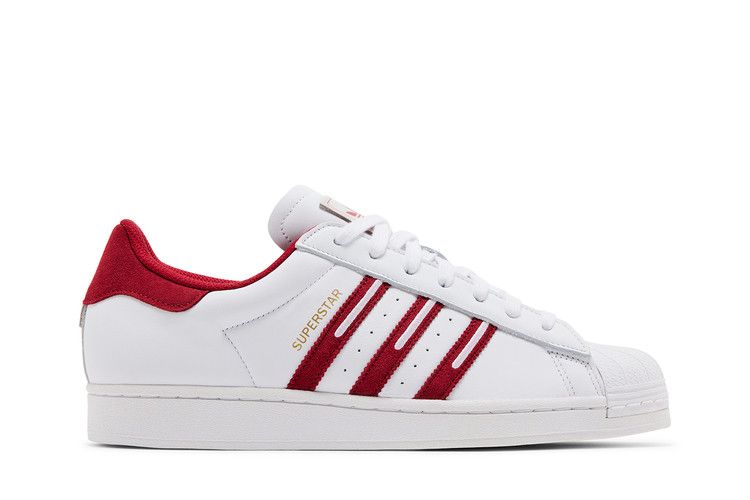 adidas Superstar 'Embroidered Red Stripes'
