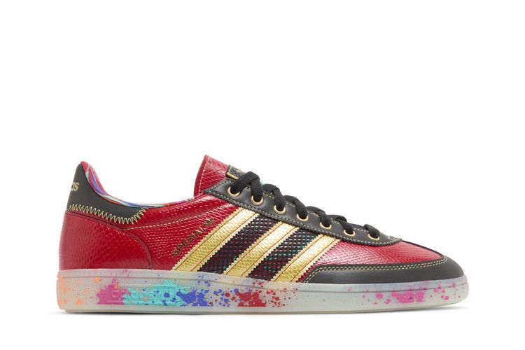 S.E.E.D. x adidas Handball Spezial 'Scarlet Gold Paint Splatter'