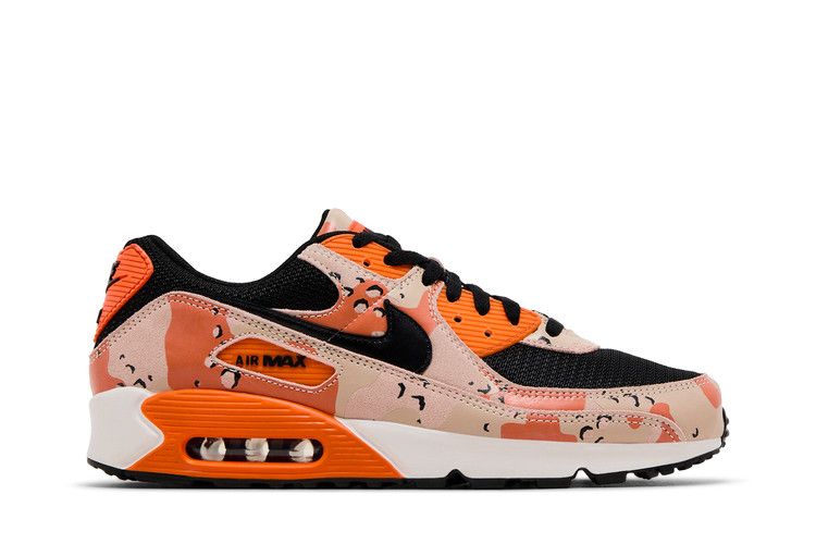 Nike Air Max 90 Premium 'Camo Pack - Bio Beige Safety Orange'
