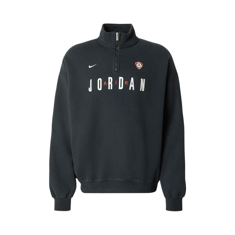 Air Jordan Flight Graphic Fleece Quarter Zip 'Black/Sail'
