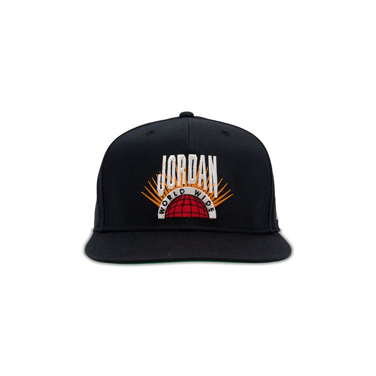 Air Jordan Essentials Pro Structured Flat Bill Hat 'Black/Kelly Green/Sail'