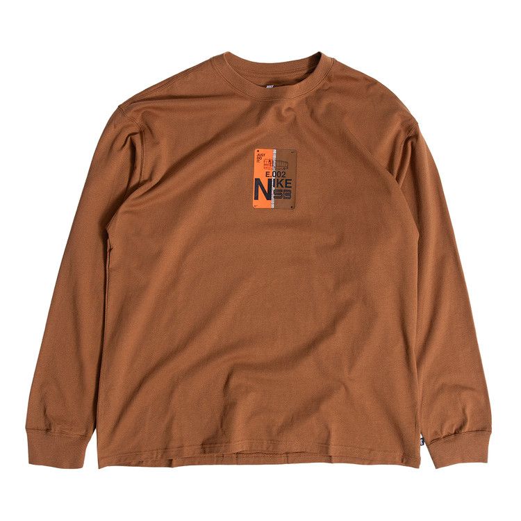 Nike Long-Sleeve Loose T-Shirt 'Light British Tan'