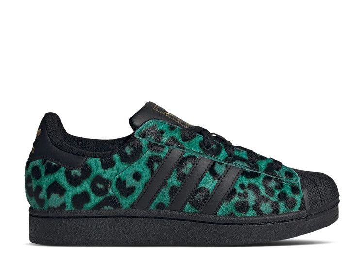 adidas Wmns Superstar 2 'Screaming Green Black Gold Metallic'