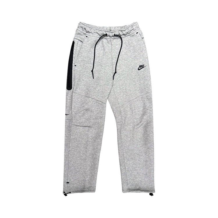 Nike Open Hem Fleece Pants 'Dark Grey Heather/Black'