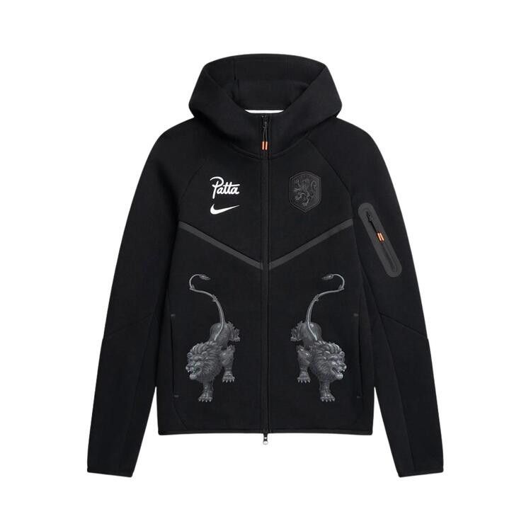 Nike Netherlands x Patta Tech Fleece Full-Zip Windrunner Hoodie 'Black'