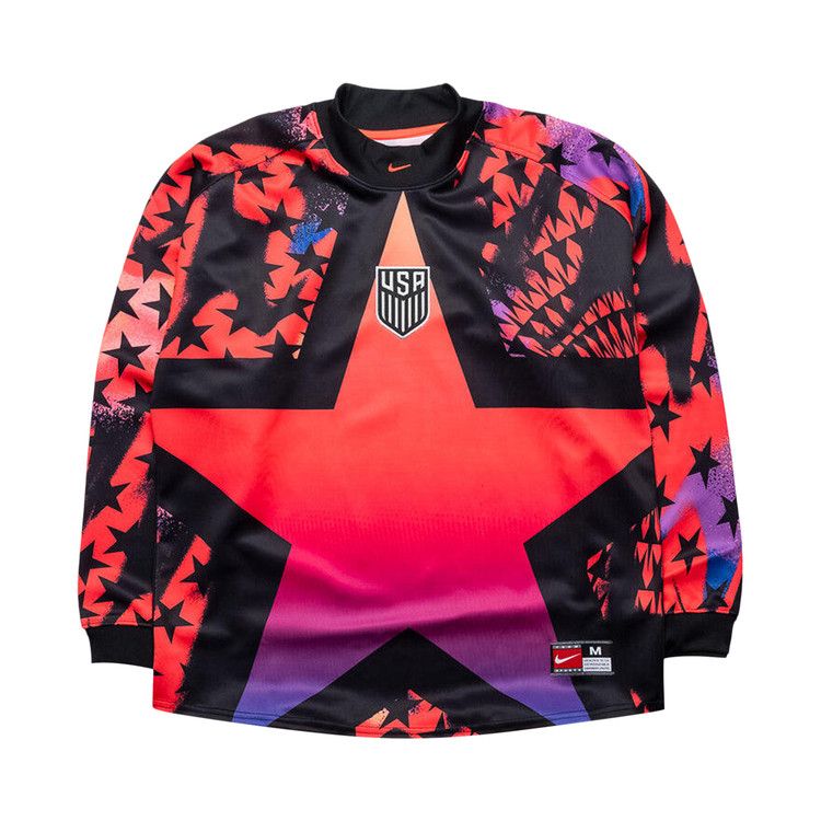 Nike USMNT Authentic Goalkeeper Soccer Shirt 'Black/Bright Crimson'