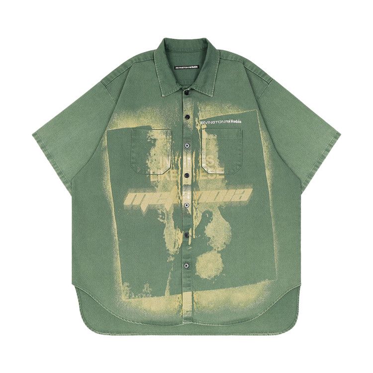 RIVINGTON roi Rebis In Times Like These Working Man Shirt 'Green'