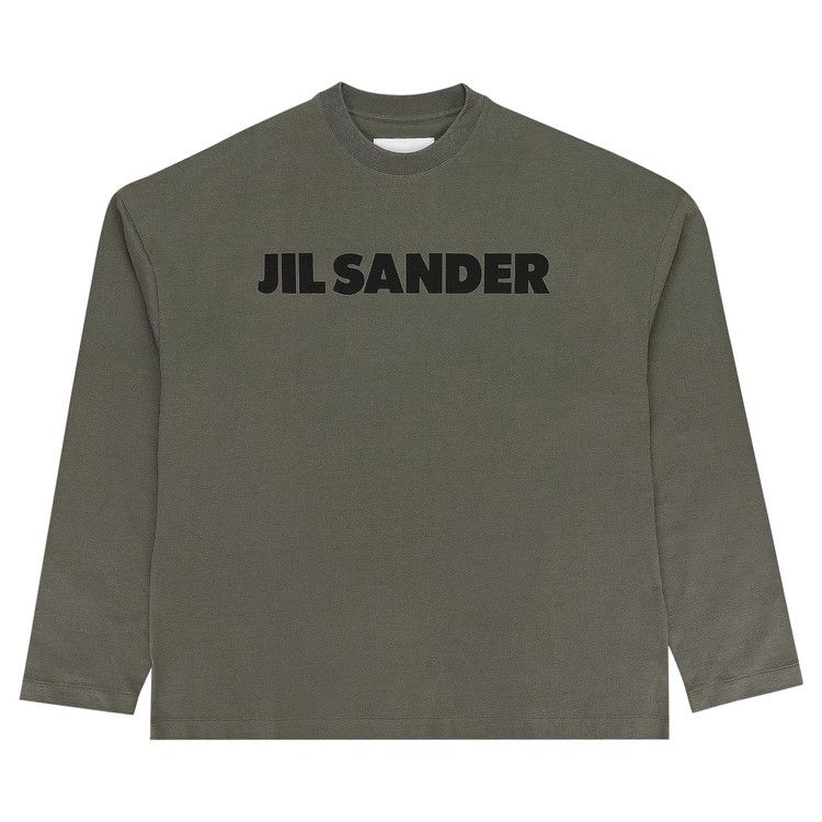 Jil Sander Long-Sleeve Logo T-Shirt 'Olive'