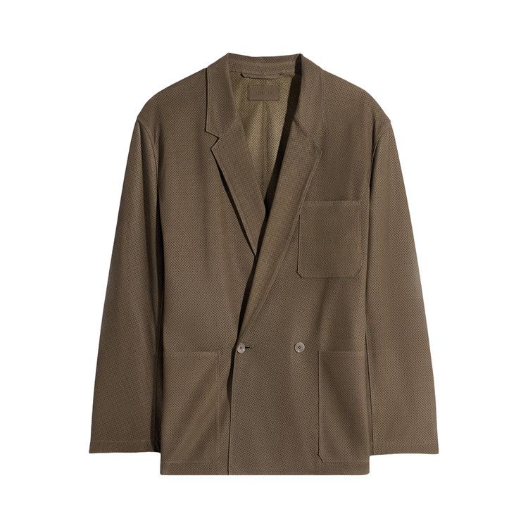 Lemaire Leather Tailored Jacket 'Thyme'