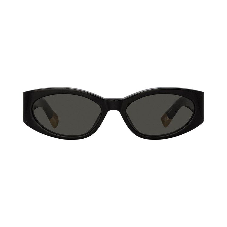 Jacquemus Oval Sunglasses 'Ovalo Black/Yellow Gold/Grey'