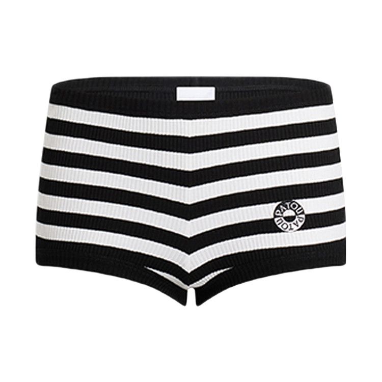 Patou Stripe Rib Short 'Black White Stripes'