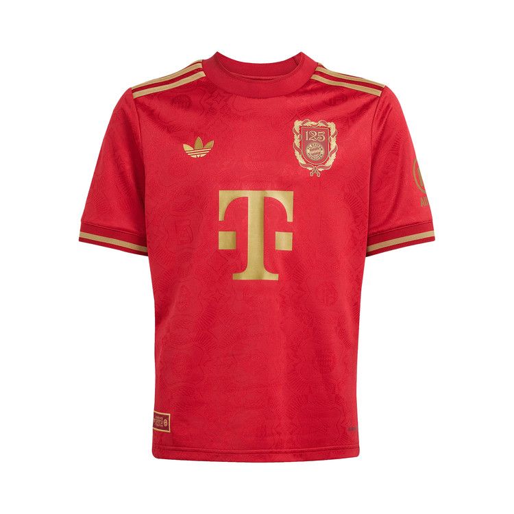 adidas FC Bayern 125th Anniversary Jersey 'Active Maroon/Dark Football Gold'