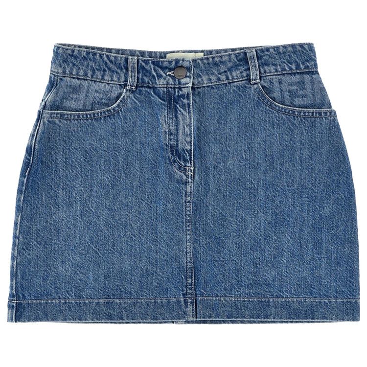 Fendi Kids Logo Embroidery Skirt 'Dark Blue'
