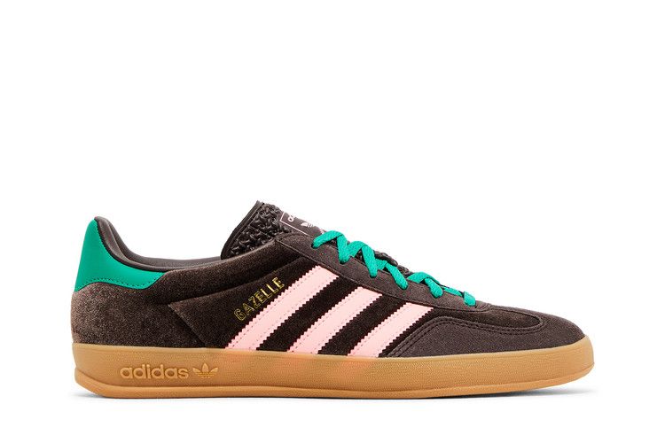 adidas Wmns Gazelle Indoor 'Dark Brown Pink Green Velvet'