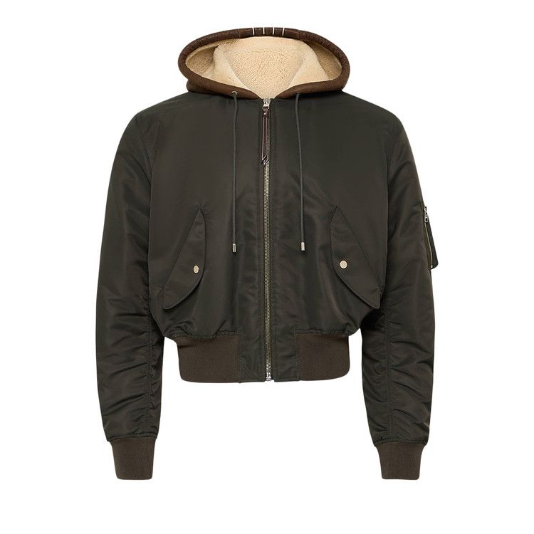 JW Anderson Hooded Bomber Jacket 'Dark Khaki'