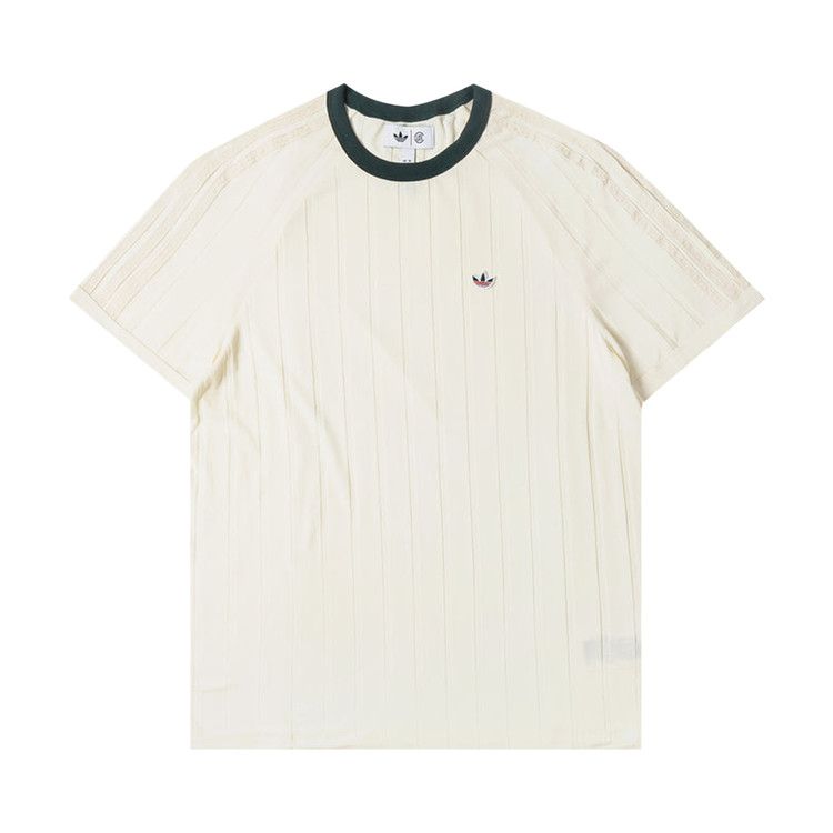 Adidas x CLOT Rib Tee 'White/Green Night'