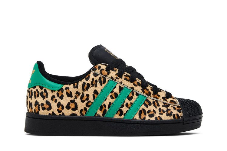adidas Wmns Superstar 'Black Court Green Leopard'