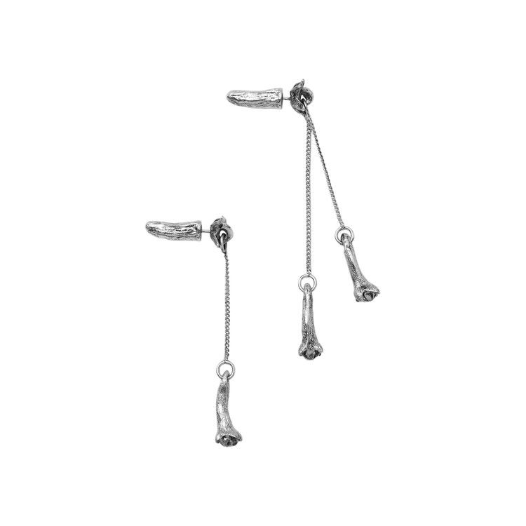 Lemaire Clove Pendant Earrings 'Silver'