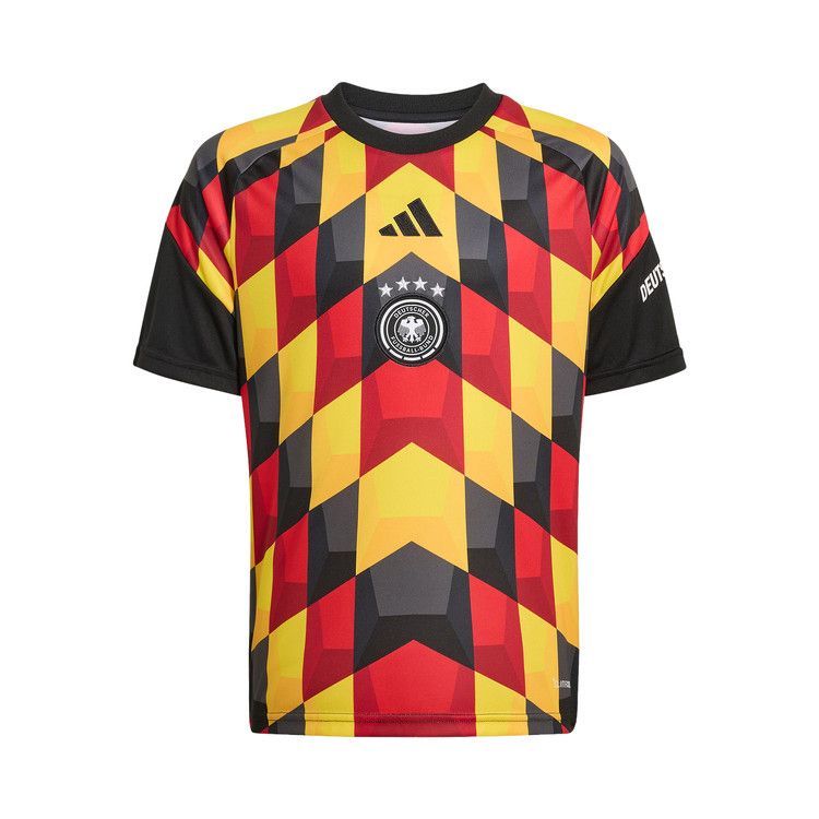 Adidas Germany 26 Home Pre Match Jersey 'Black/Team Yellow'