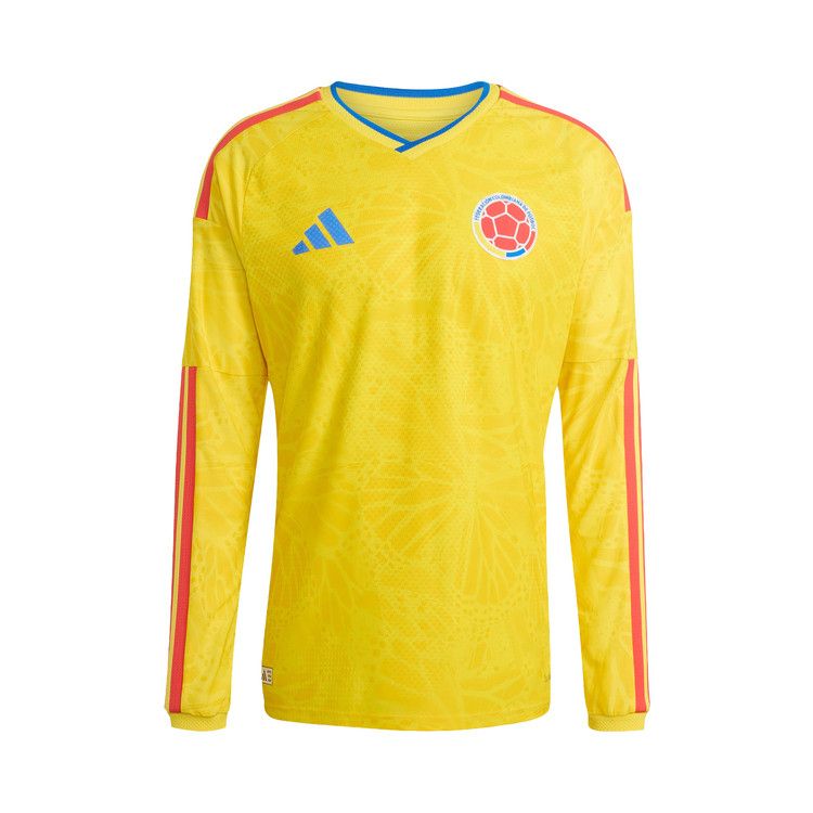 Adidas Colombia 26 Home Authentic Long-Sleeve Jersey 'Impact Yellow'