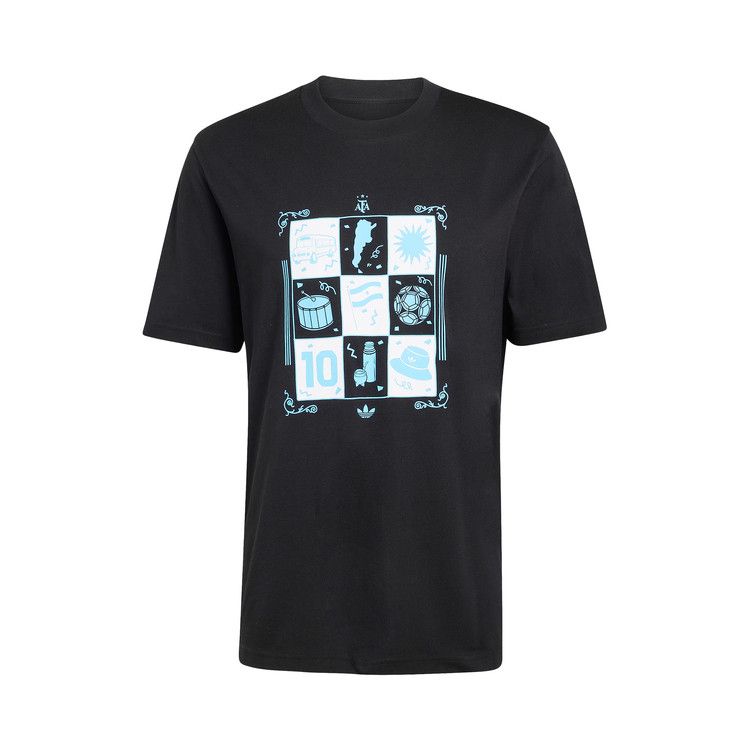 Adidas Argentina Away T-Shirt 'Black'