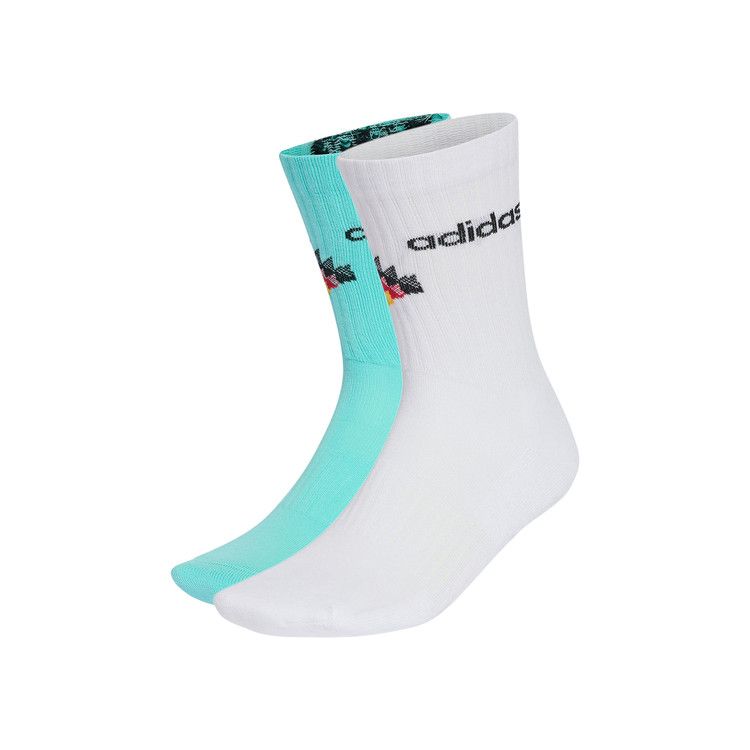 Adidas Germany 26 Fan Socks 'White/Flash Aqua/Black'
