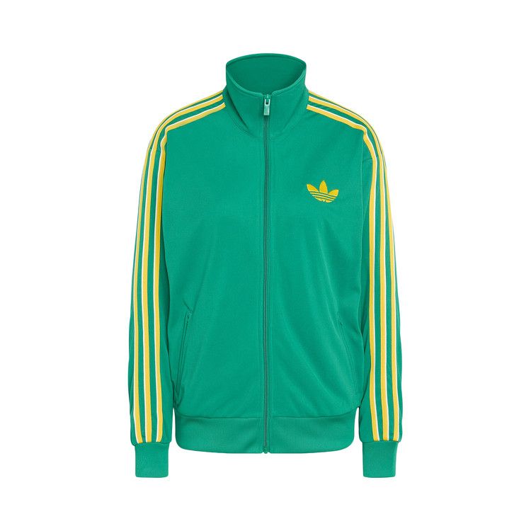Adidas Originals Firebird Track Top Loose 'Bold Green/Eqt Yellow/Off White'