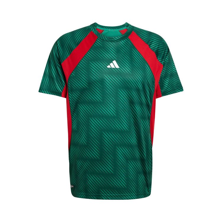 Adidas Workout Tech Apparel T-Shirt FIFA World Cup 26 'Team Dark Green/Better Scarlet/Black'