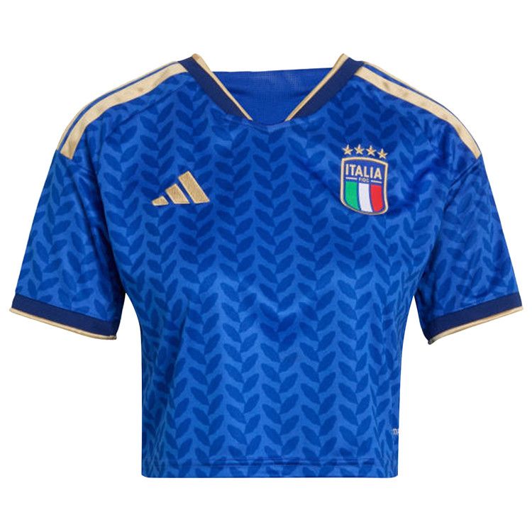 Adidas Italy 26 Home Cropped Jersey 'Bold Blue'