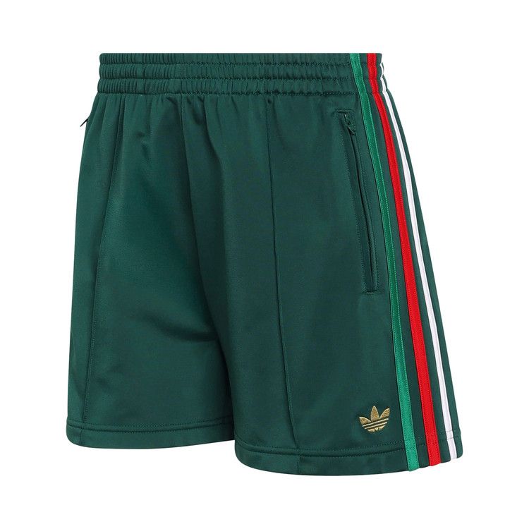 Adidas Originals Firebird Classic Shorts 'Team Dark Green/Bold Green/White/Better Scarlet'