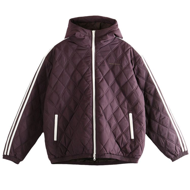 Adidas x Wales Bonner Quilted Jacket 'Shadow Maroon'