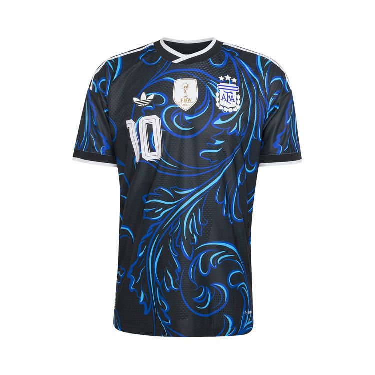 Adidas Argentina 26 Away Messi Authentic Jersey 'Black/Lucblue/Blubrs'