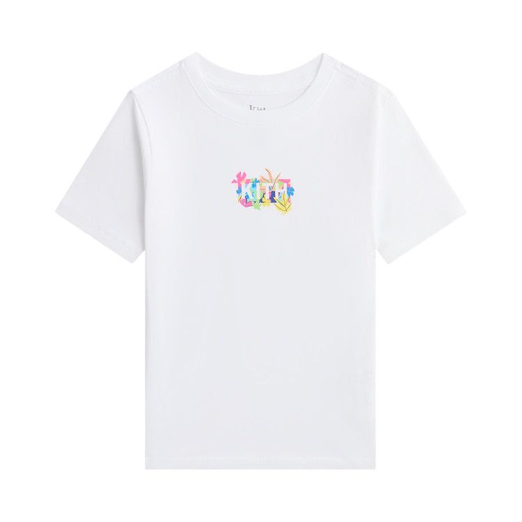 Kith Abstract Tropical Classic Logo Graphic Tee 'White'