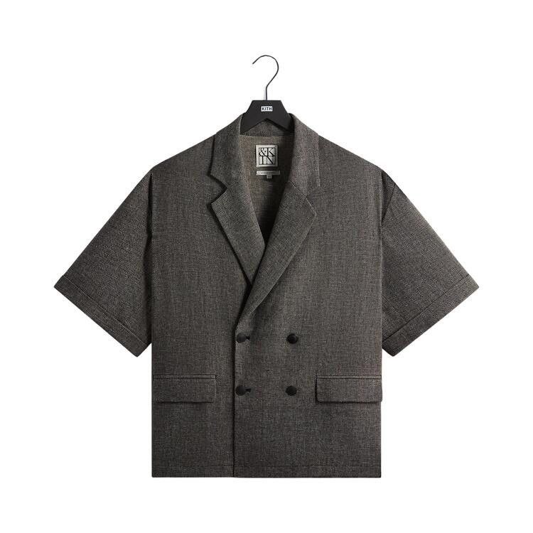 Kith &Kin Textured Linen Ito Blazer 'Black Melange'