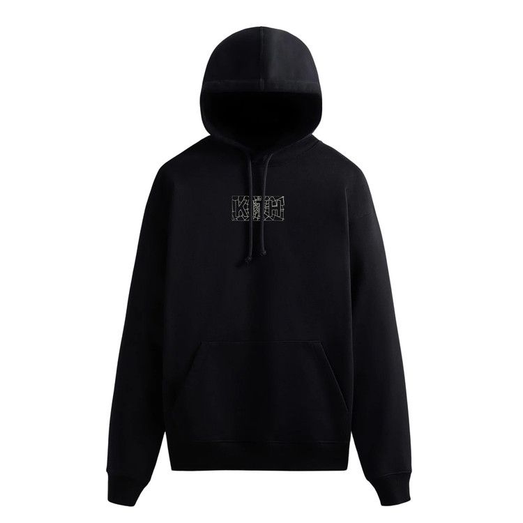 Kith For Spider-Man Web Logo Hoodie 'Black'