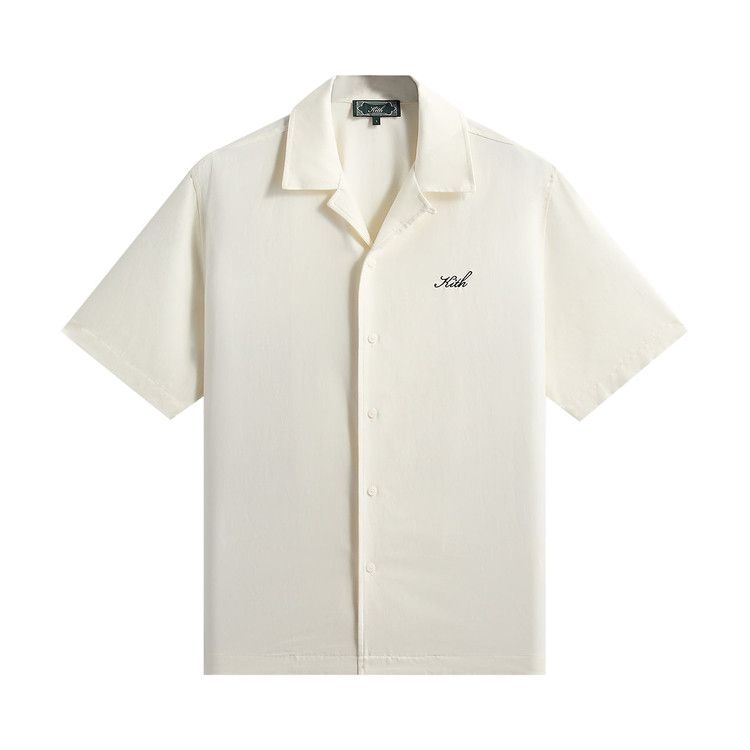 Kith Silk Cotton Thompson Camp Collar Shirt 'Sandrift'