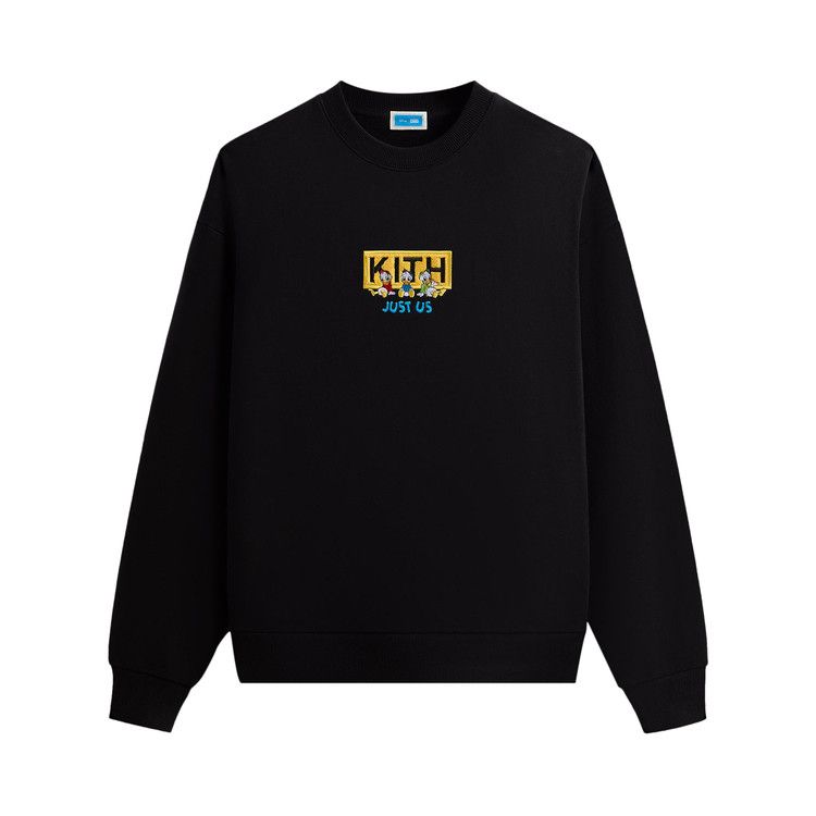 Kith For Disney Donald Duck Triplets Vintage Nelson Crewneck 'Black'