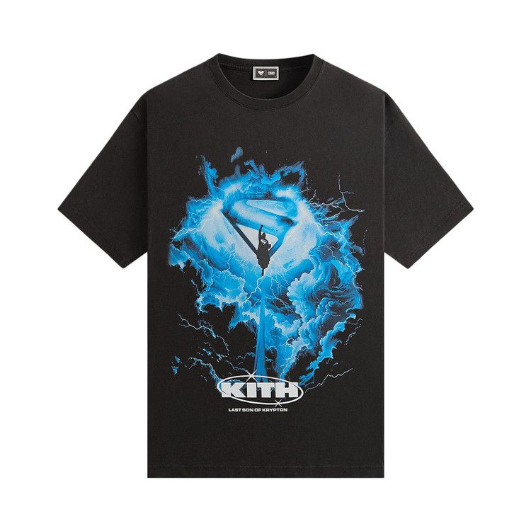 Kith x Superman Lightning Vintage Tee 'Black'