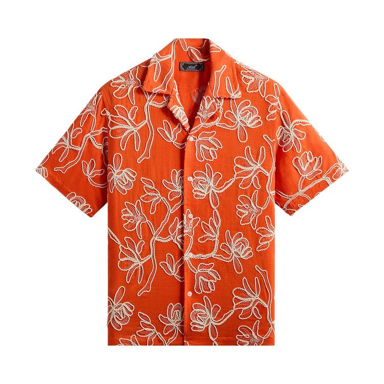 Kith Corded Floral Thompson Camp Collar Shirt 'Inferno'