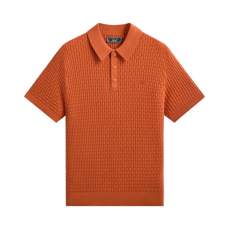 Kith Basket Weave Tilden Polo 'Clementine'