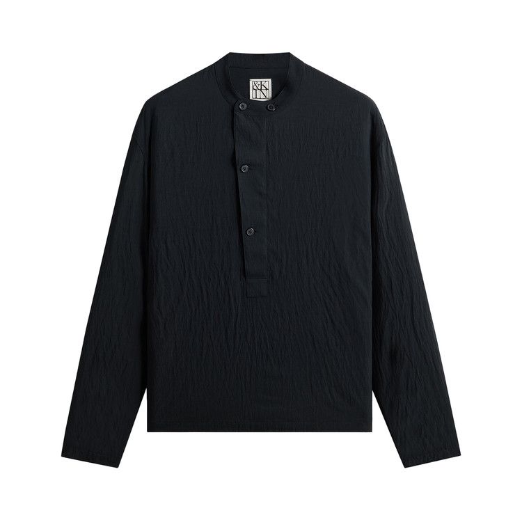 Kith &Kin Wrinkle Cupro Leven Shirt 'Black'