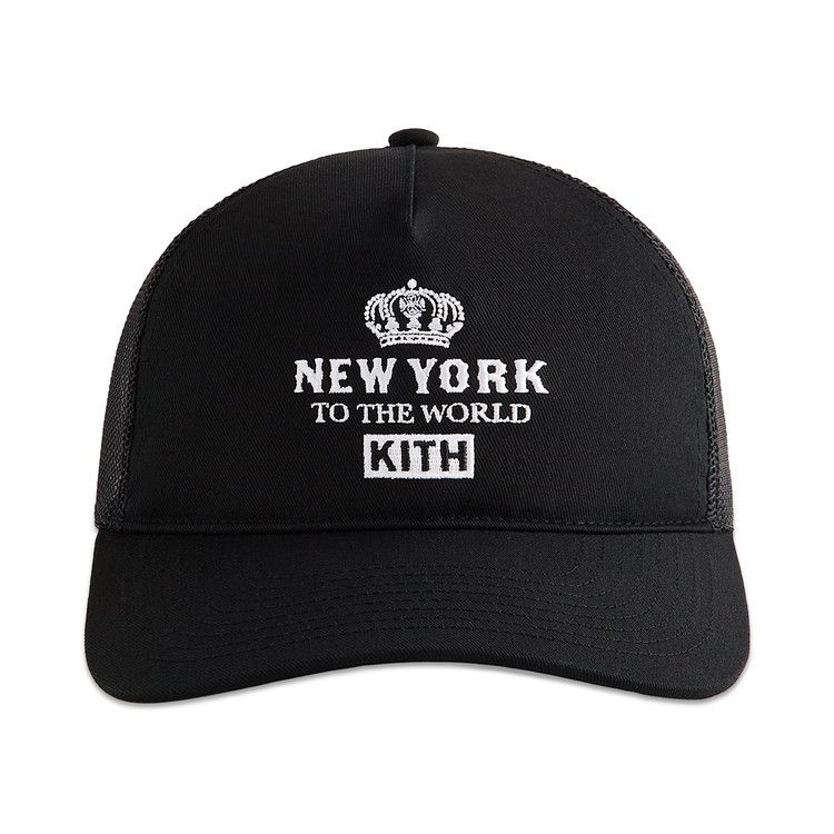 Kith New York To The World Relaxed Twill Nolan Trucker Hat 'Black'