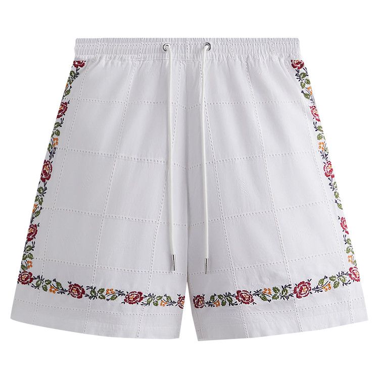 Kith Windowpane Eyelet Belmont Short 'White'
